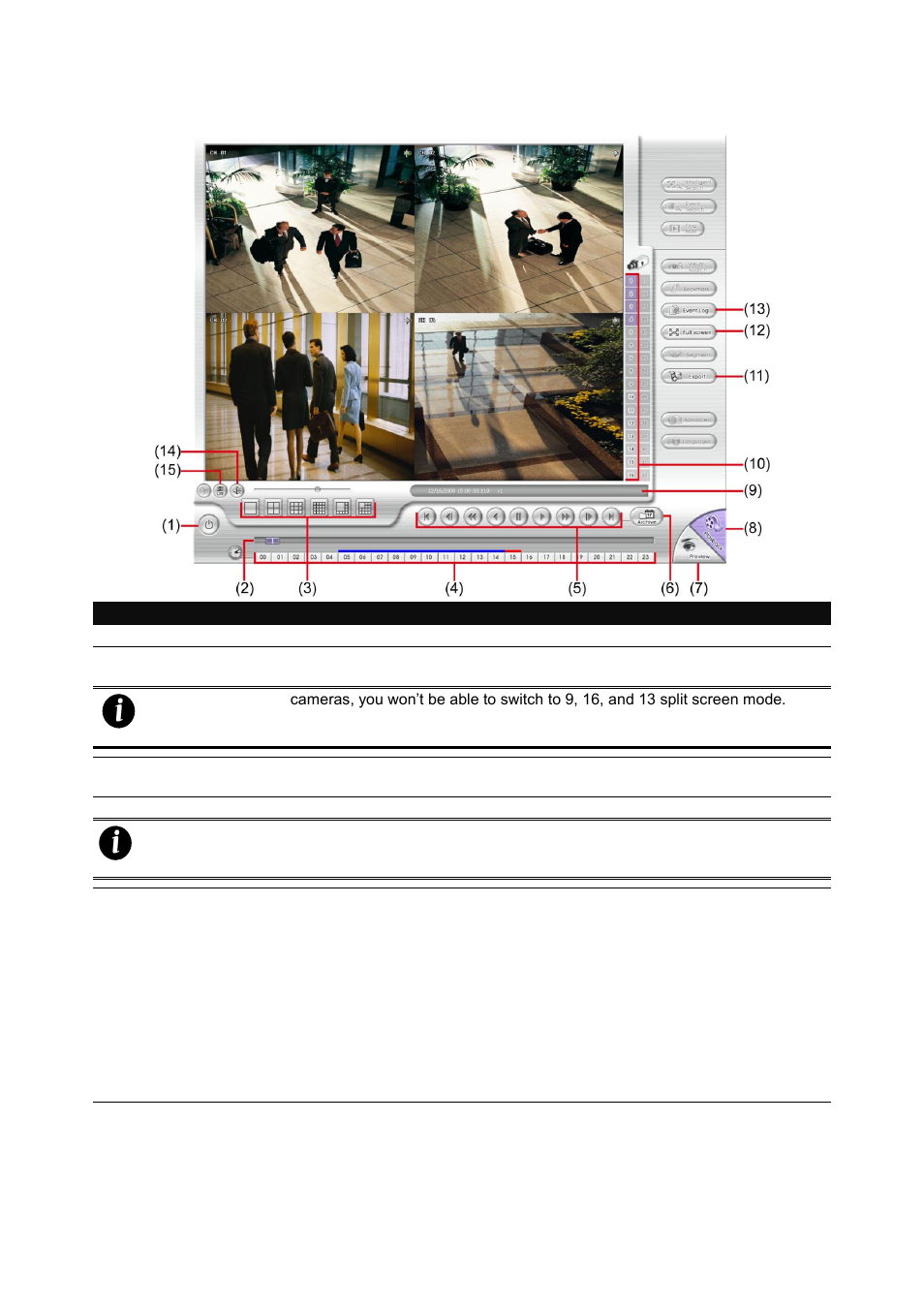 Familiarizing the realtime playback buttons, 3 familiarizing the realtime playback buttons | AVer SEB5116 series User Manual | Page 109 / 119