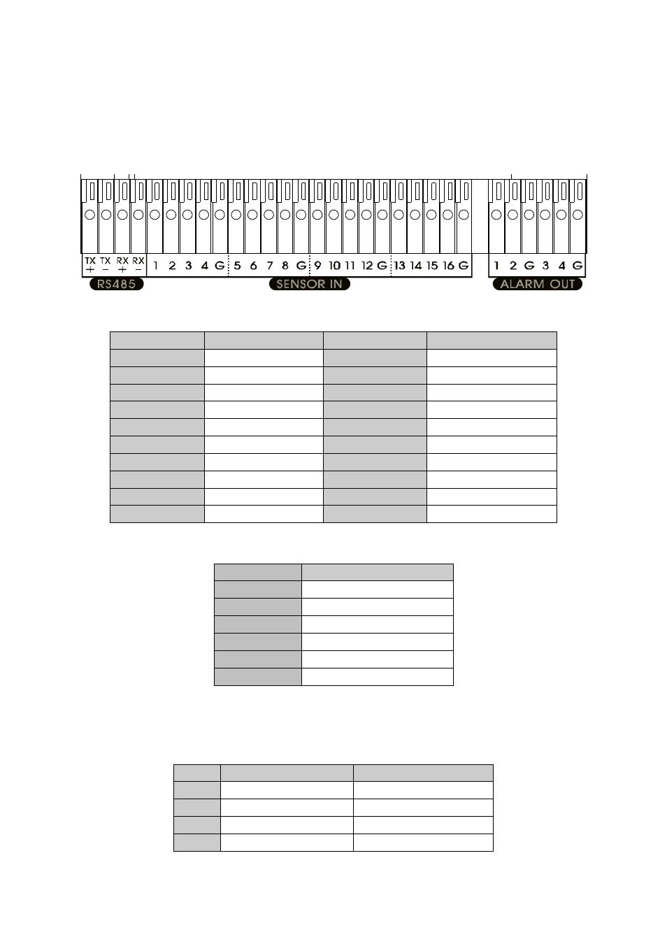 Sensor, relay and rs485 pinhole allocation, Seb5116h lite/seb5116h, Sensor pin definition | Relay pin definition, Rs485 pin definition, 5 sensor, relay and rs485 pinhole allocation, 1 sensor pin definition, 2 relay pin definition, 3 rs485 pin definition | AVer SEB5116 series User Manual | Page 23 / 119