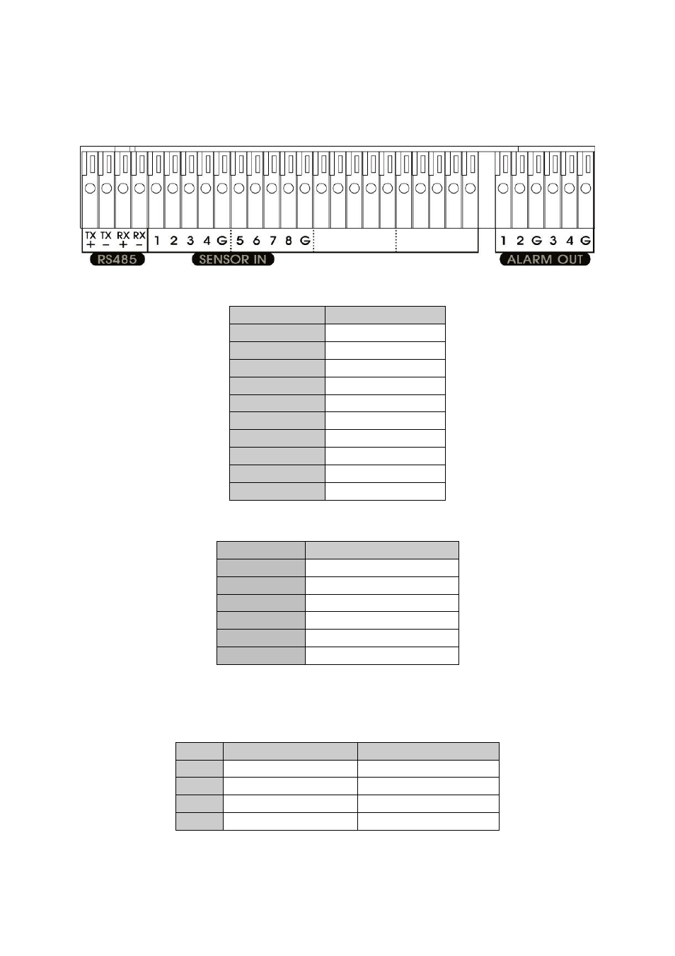 Seb5108h lite/seb5108h, Sensor pin definition, Relay pin definition | Rs485 pin definition, 1 sensor pin definition, 2 relay pin definition, 3 rs485 pin definition | AVer SEB5116 series User Manual | Page 24 / 119