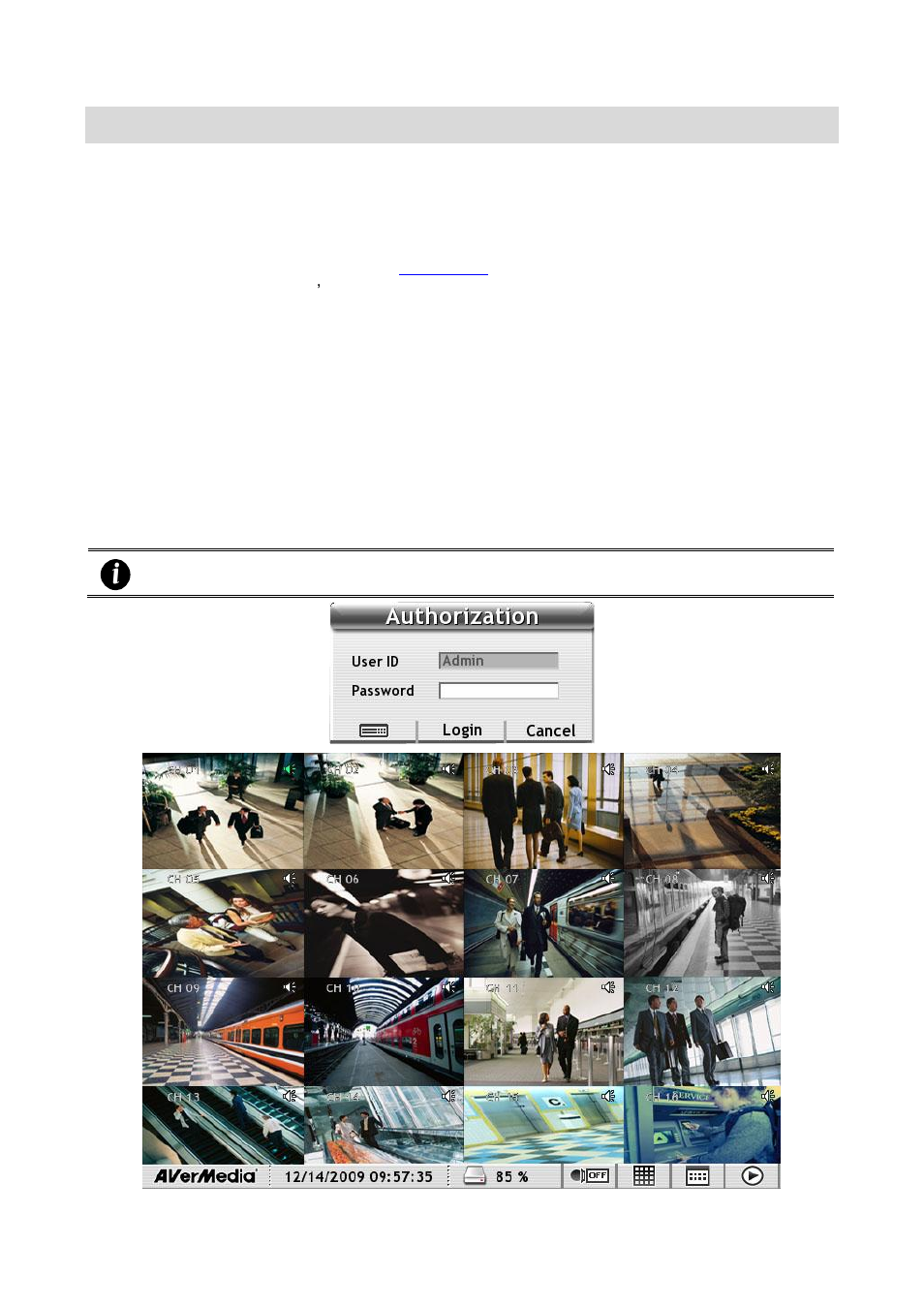 Using the dvr software, The way to operate dvr, First time using the dvr unit | Chapter 2, Chapter 2 using the dvr software, 1 the way to operate dvr, 2 first time using the dvr unit | AVer SEB5116 series User Manual | Page 27 / 119