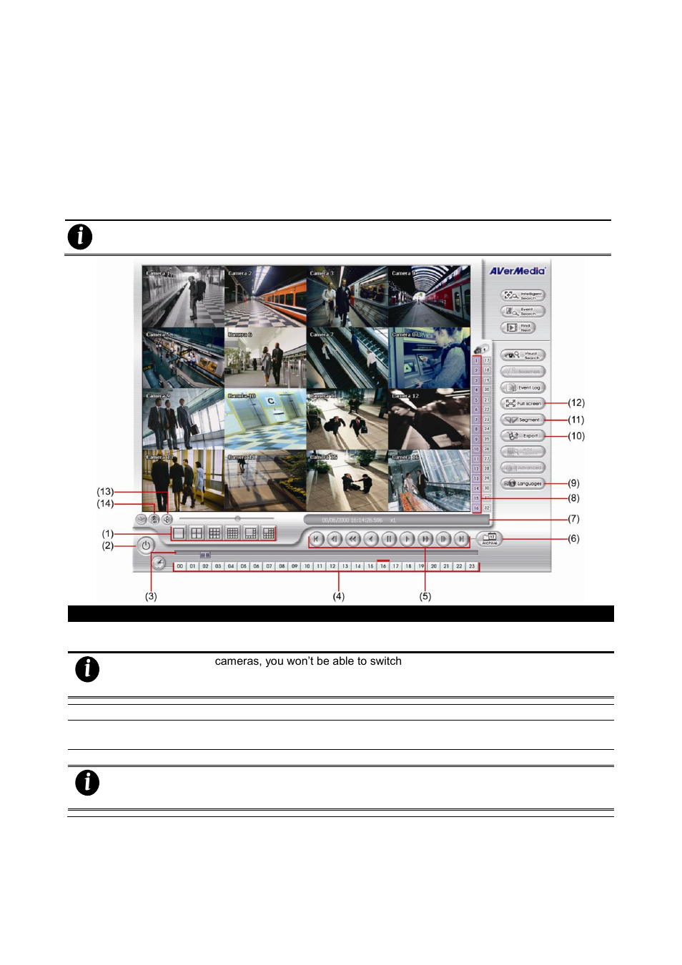 Playback backup video, Chapter 2.5, Chapter | 5 playback backup video | AVer SEB5116 series User Manual | Page 38 / 119
