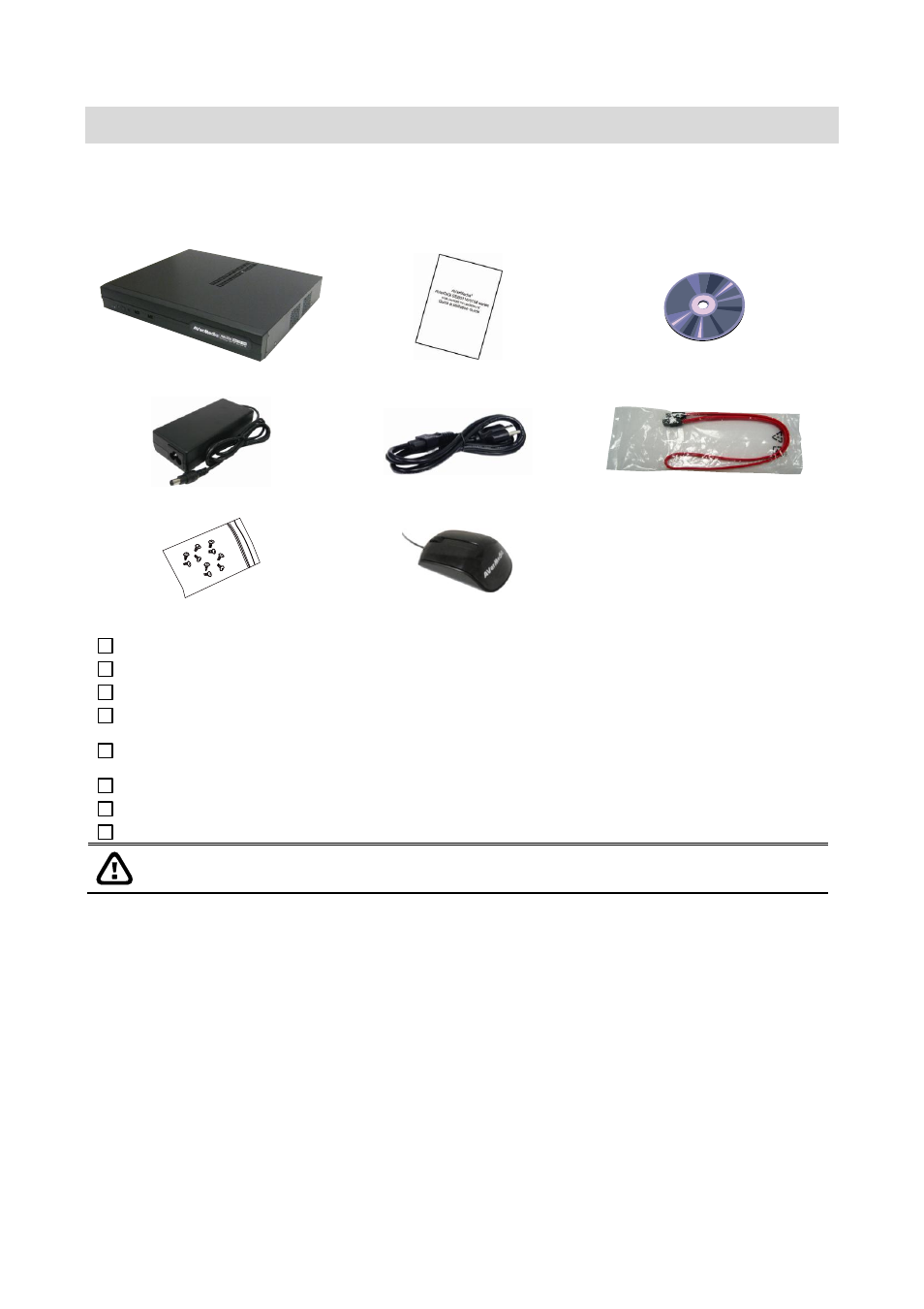 Introduction, Package content, Seb5108h lite | Chapter 1, Chapter 1 introduction, 1 package content | AVer SEB5116 series User Manual | Page 7 / 119