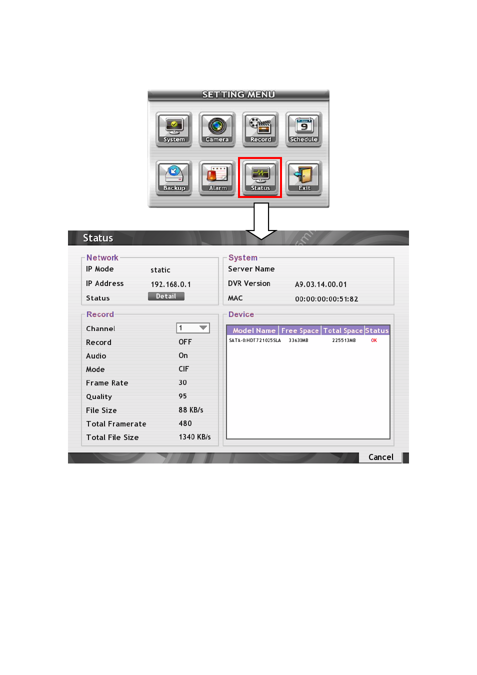 System status viewing, 7 system status viewing | AVer SEB5116 series User Manual | Page 70 / 119