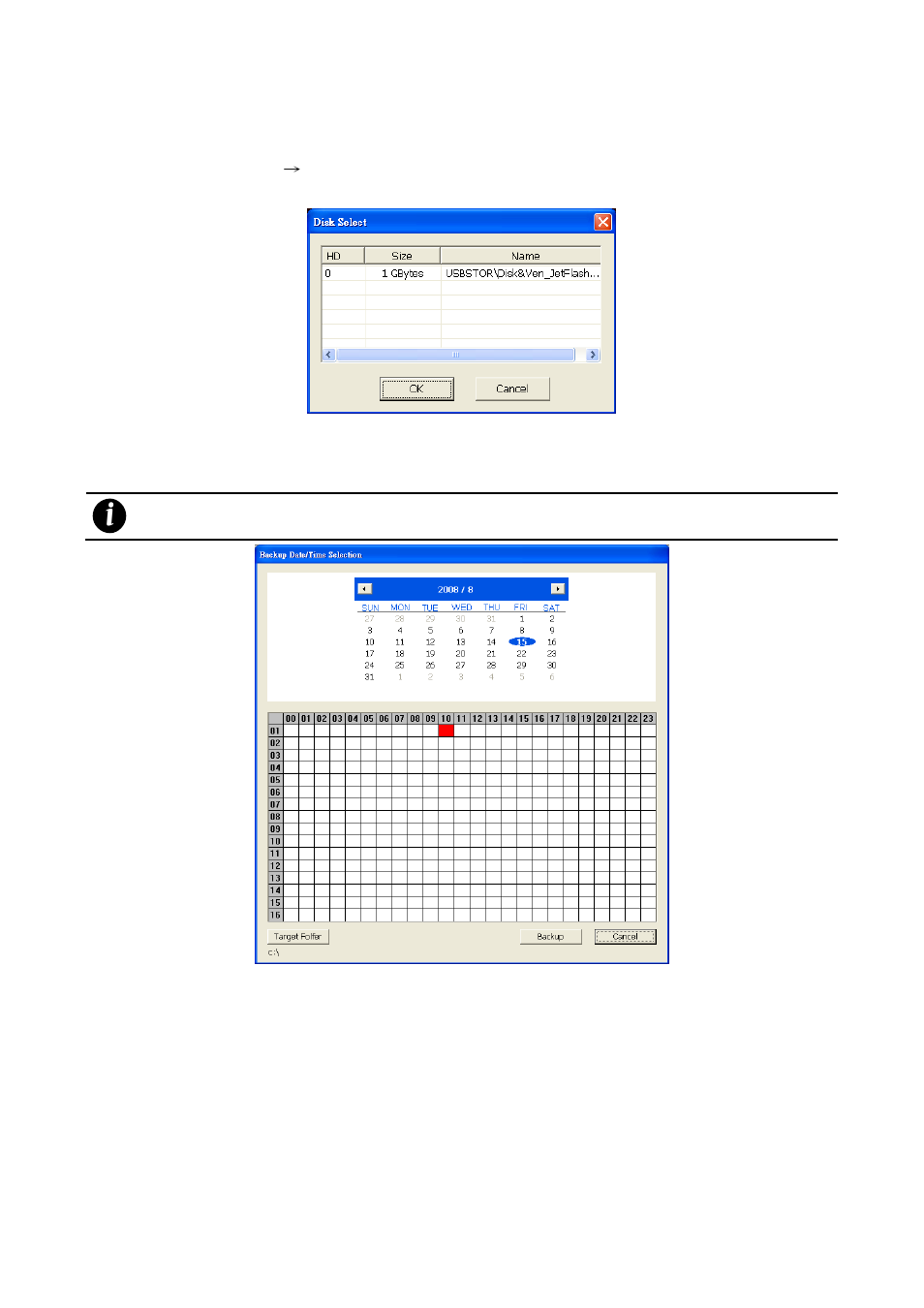 To backup recorded file, Chapter 4.3.4, 4 to backup recorded file | AVer SEB5116 series User Manual | Page 76 / 119