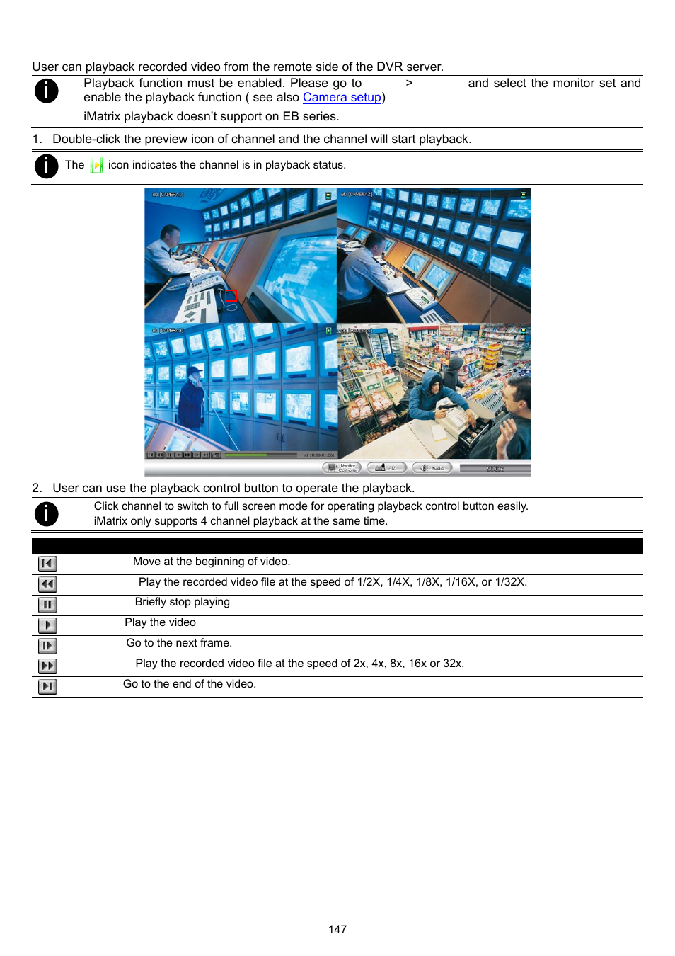 Using the playback function | AVer XR8032_RACK User Manual | Page 153 / 157