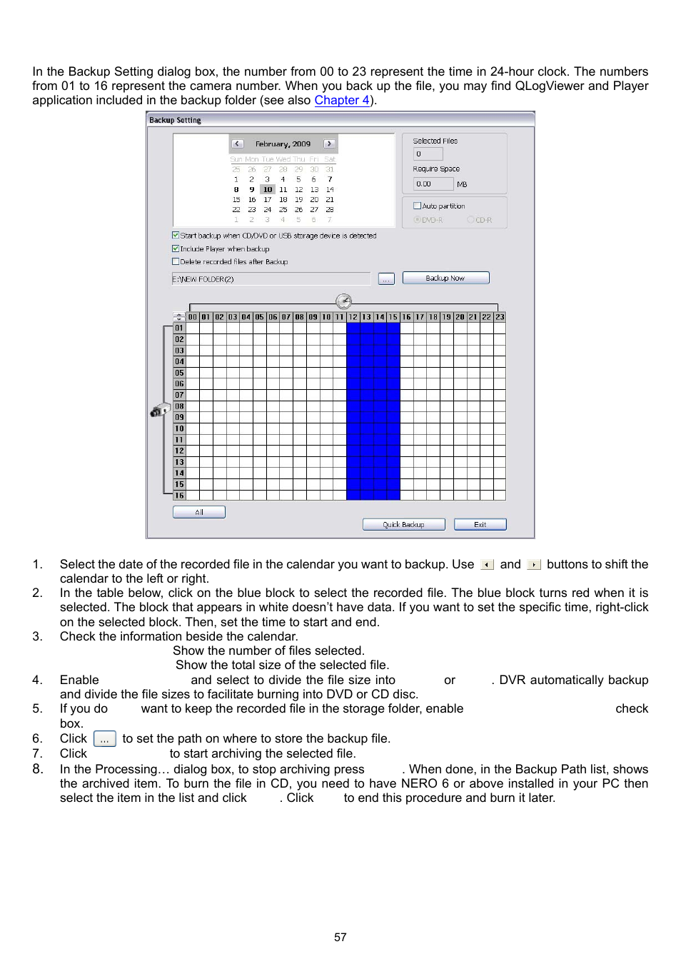 6 backup setting | AVer XR8032_RACK User Manual | Page 63 / 157