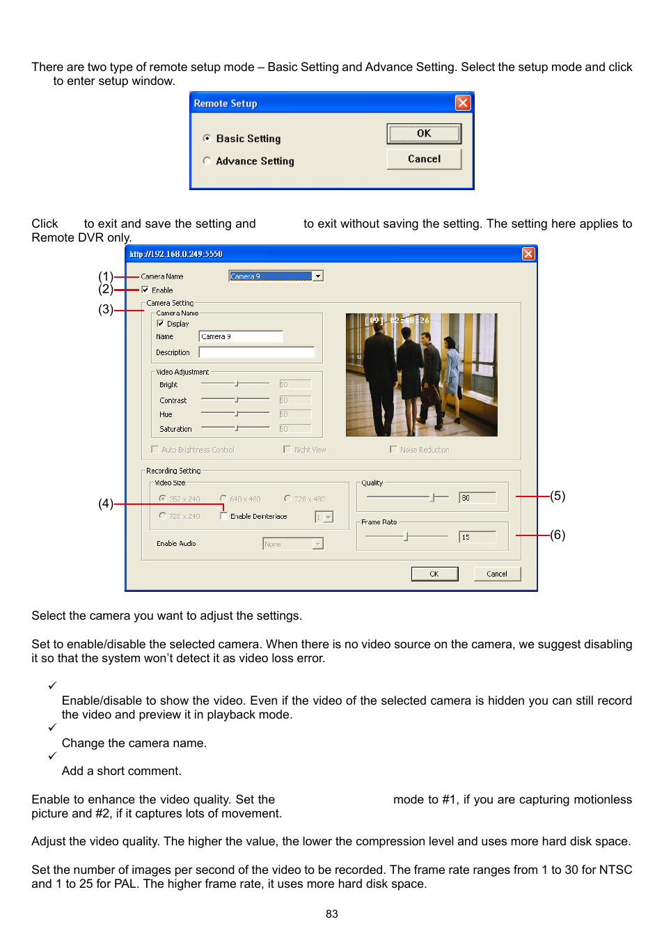 1 to setup remote system setting | AVer XR8032_RACK User Manual | Page 89 / 157