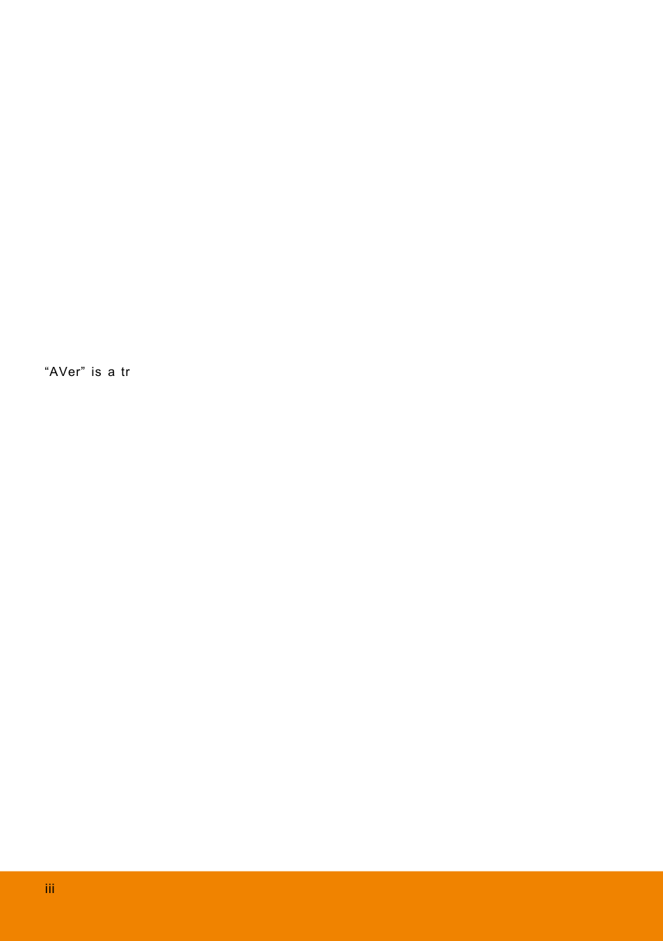 AVer ExpressGo User Manual | Page 3 / 109