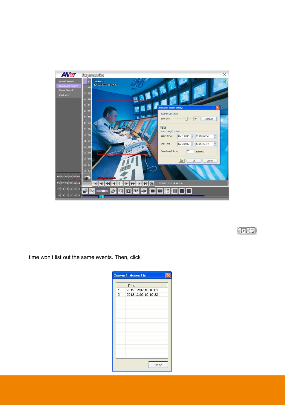 To search using the intelligent search, Chapter | AVer ExpressGo User Manual | Page 34 / 109