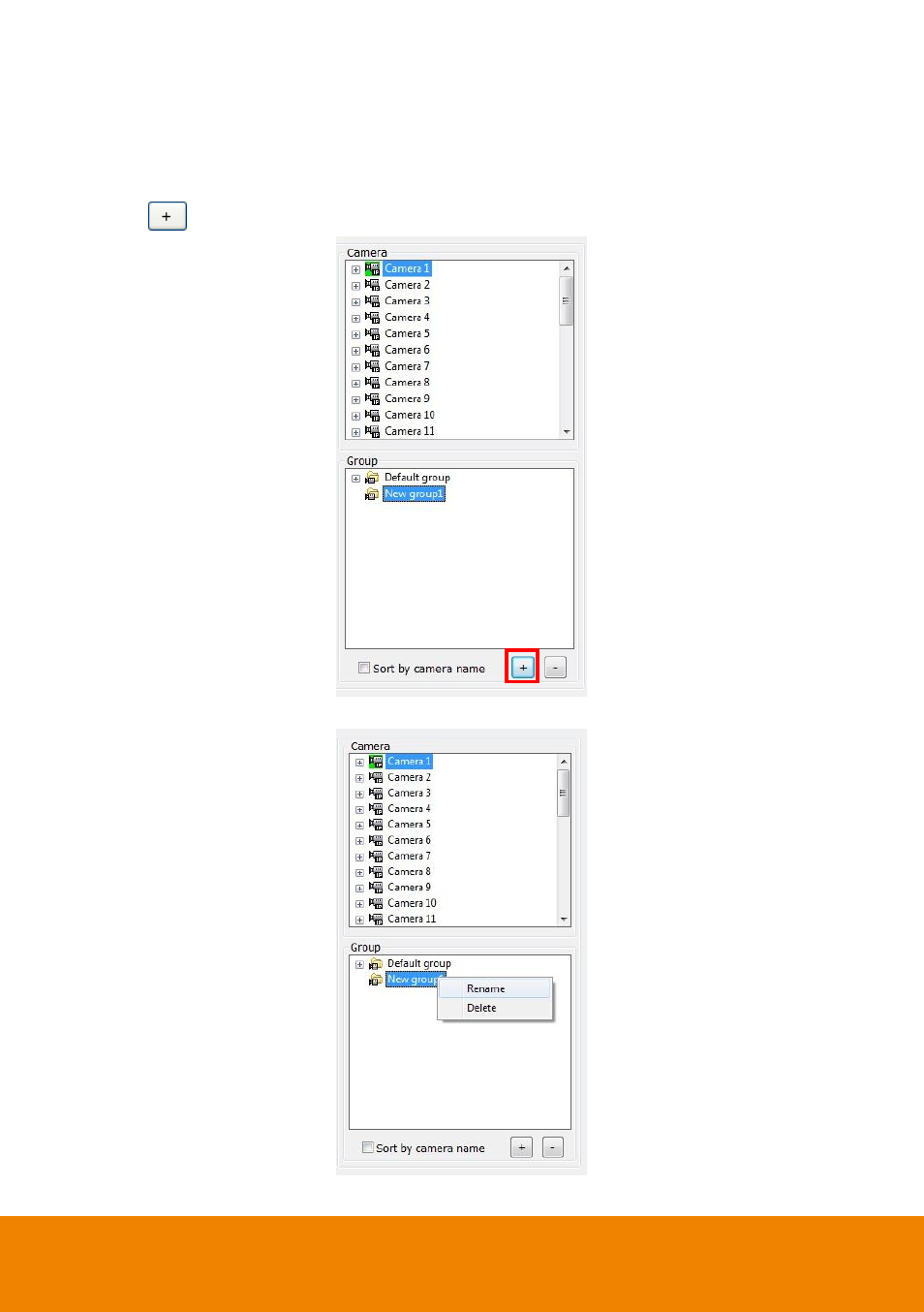 Create a camera group, Chapter 3.2.1 | AVer ExpressGo User Manual | Page 69 / 109