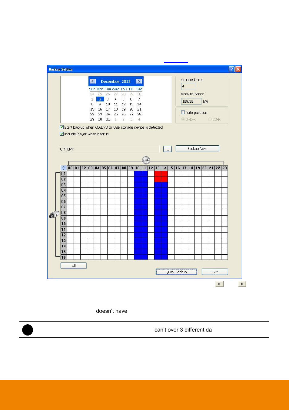 Ackup, Etting, 6 backup setting | AVer ExpressGo User Manual | Page 82 / 109