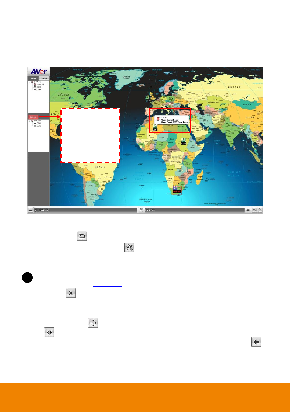 4 to use the e-map, Chapter 4.6.4 | AVer SecureCenter User Manual | Page 52 / 76