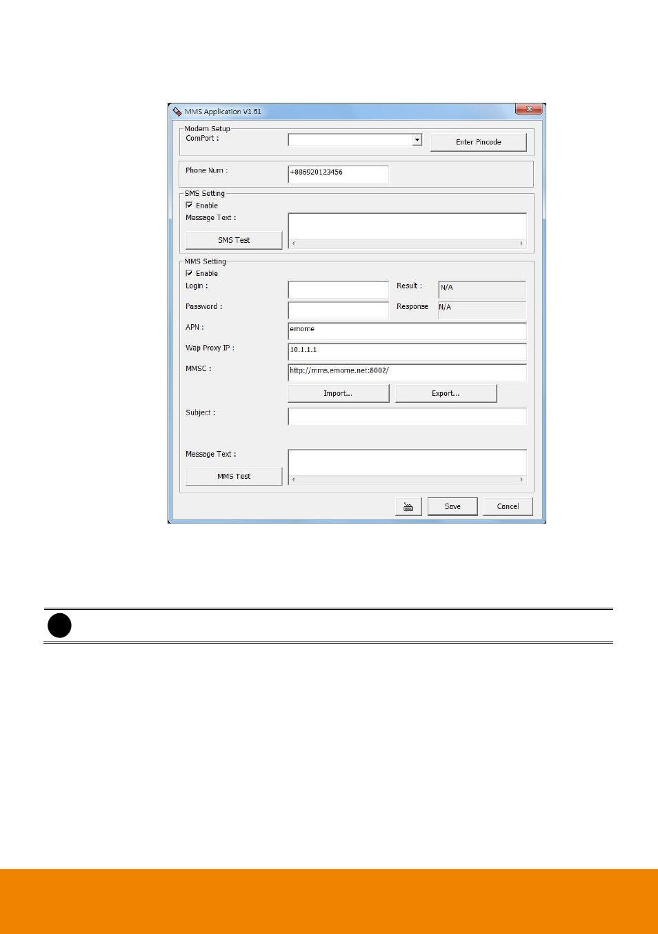 5 to set the mms/sms setting | AVer SecureCenter User Manual | Page 58 / 76