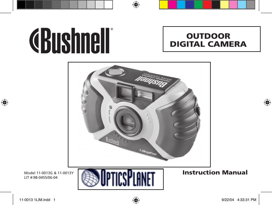 Bushnell 11-0013Y User Manual | 12 pages