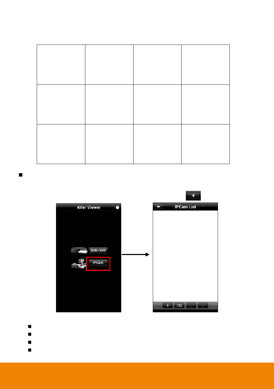 Vii. connect to the ip camera, Connect to the ip camera, Manual | AVer AndroidViewer User Manual | Page 15 / 28