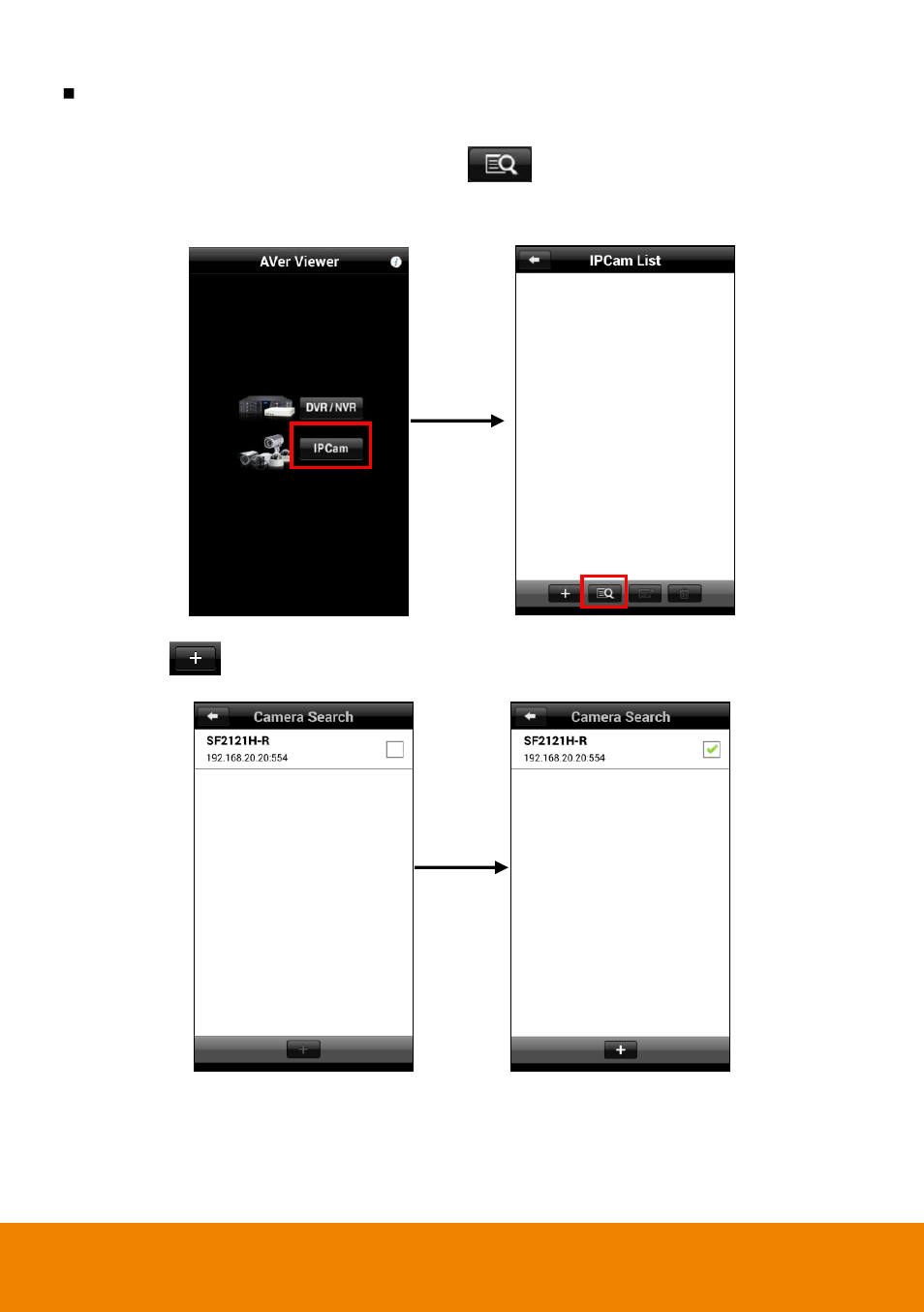 Auto search | AVer AndroidViewer User Manual | Page 17 / 28