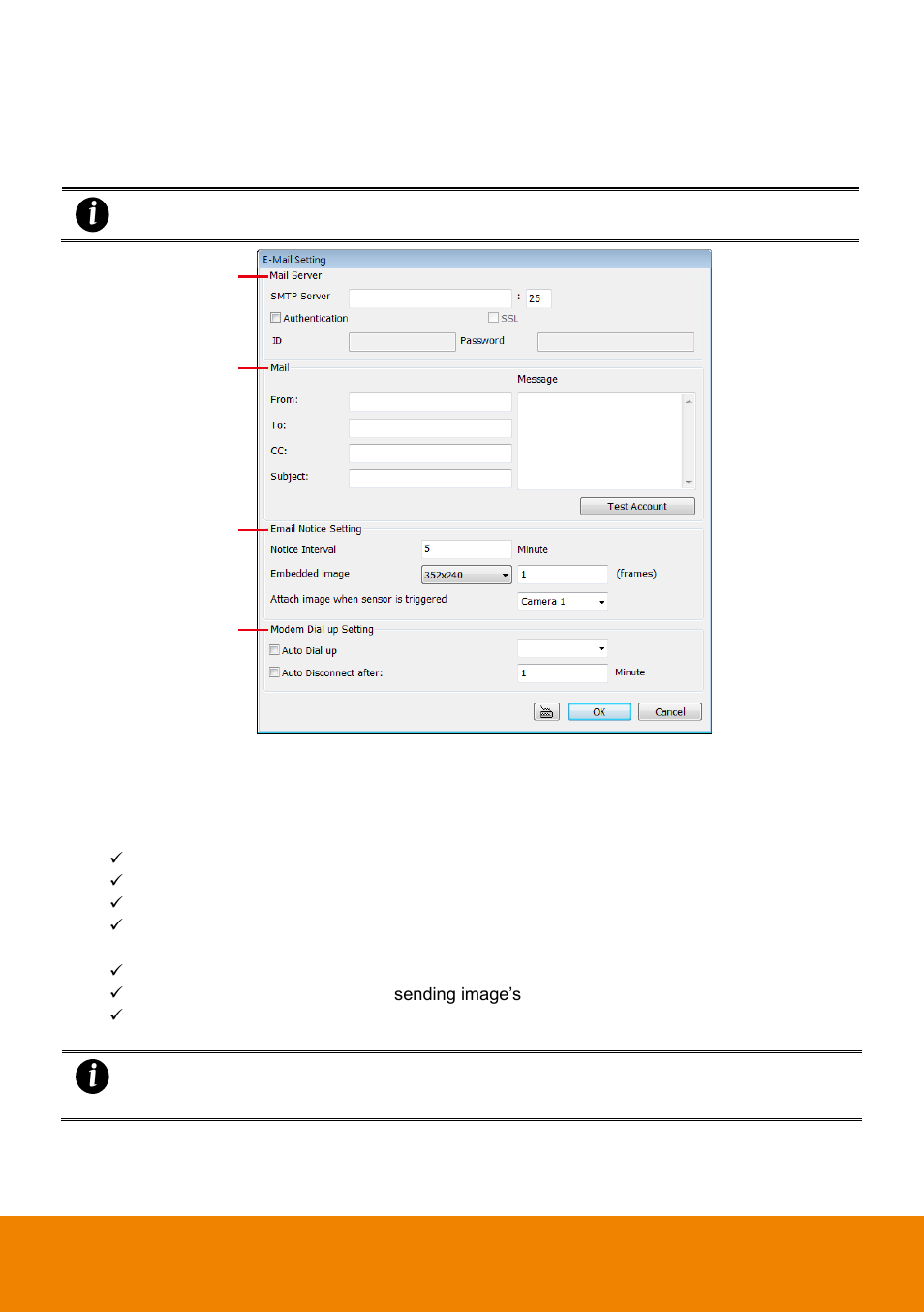 To setup send e-mail setting, Chapter 3.9.2 | AVer NXU Lite User Manual | Page 129 / 187