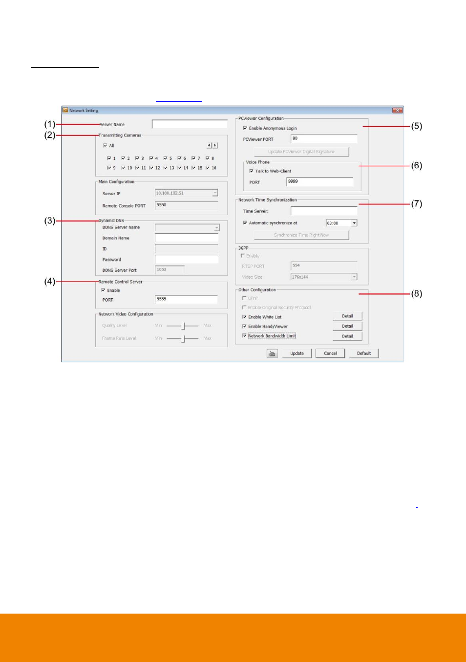 Network setting | AVer NXU Lite User Manual | Page 158 / 187