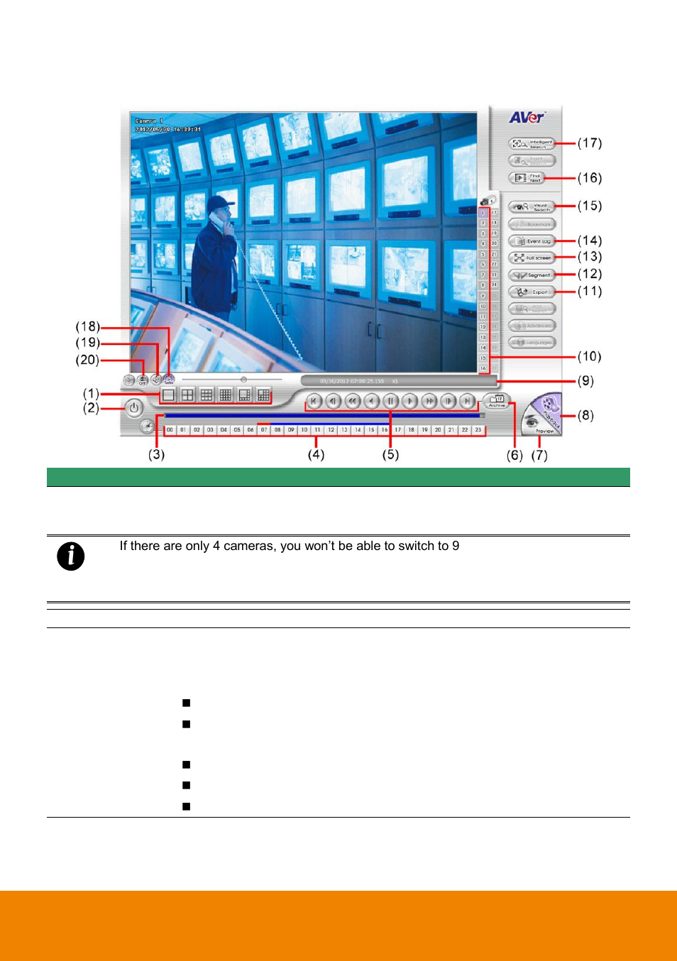 Familiarizing the local playback buttons | AVer NXU Lite User Manual | Page 174 / 187