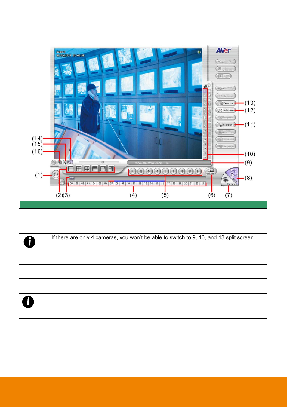 Familiarizing the realtime playback buttons | AVer NXU Lite User Manual | Page 178 / 187