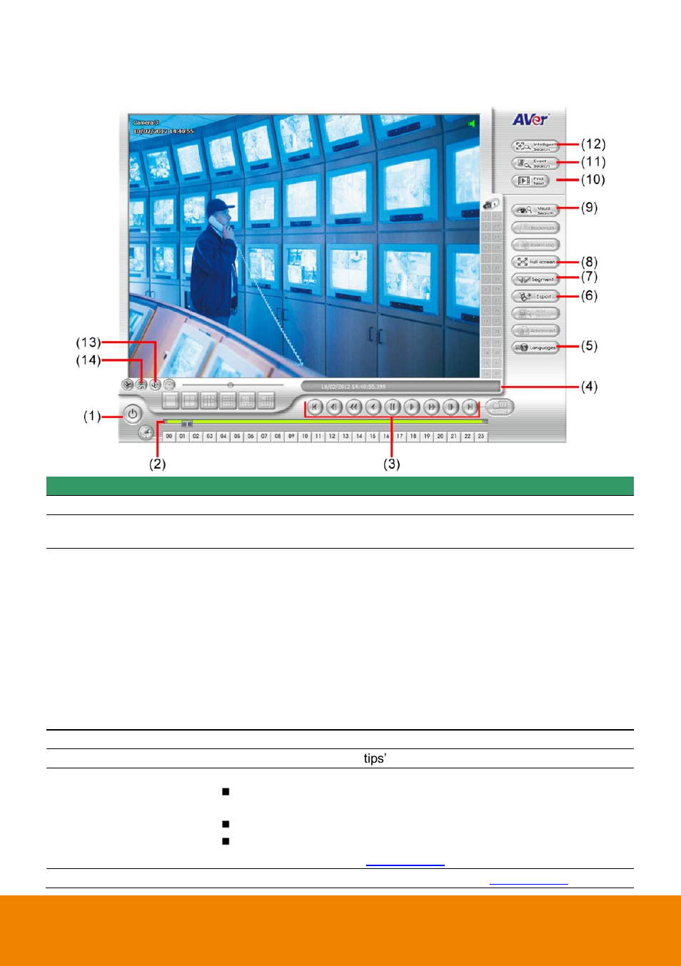 Familiarizing the download and playback buttons | AVer NXU Lite User Manual | Page 181 / 187