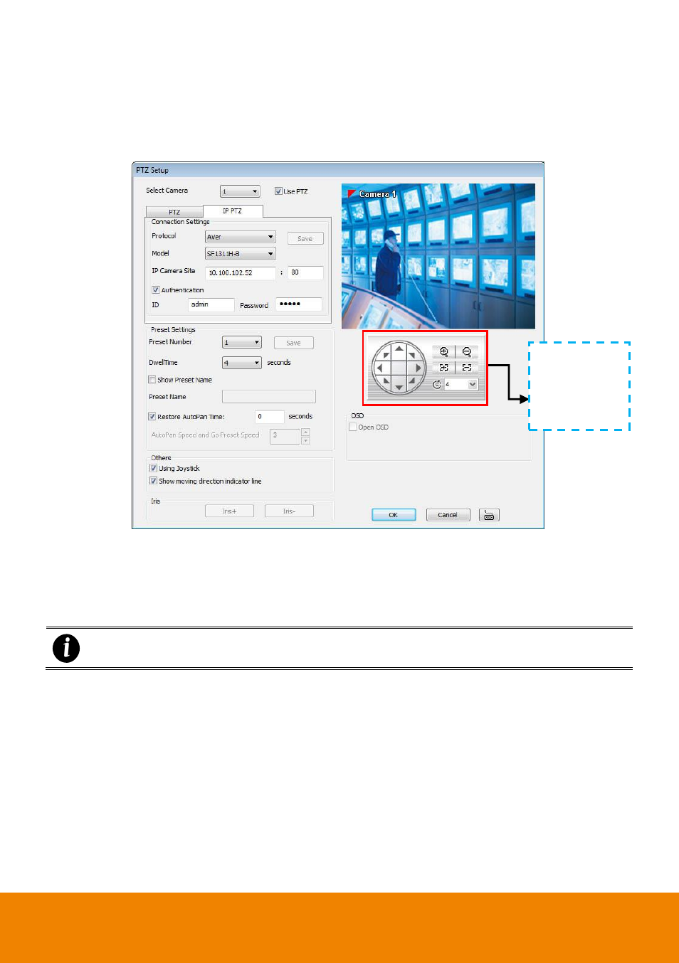 To setup the ip ptz camera | AVer NXU Lite User Manual | Page 61 / 187