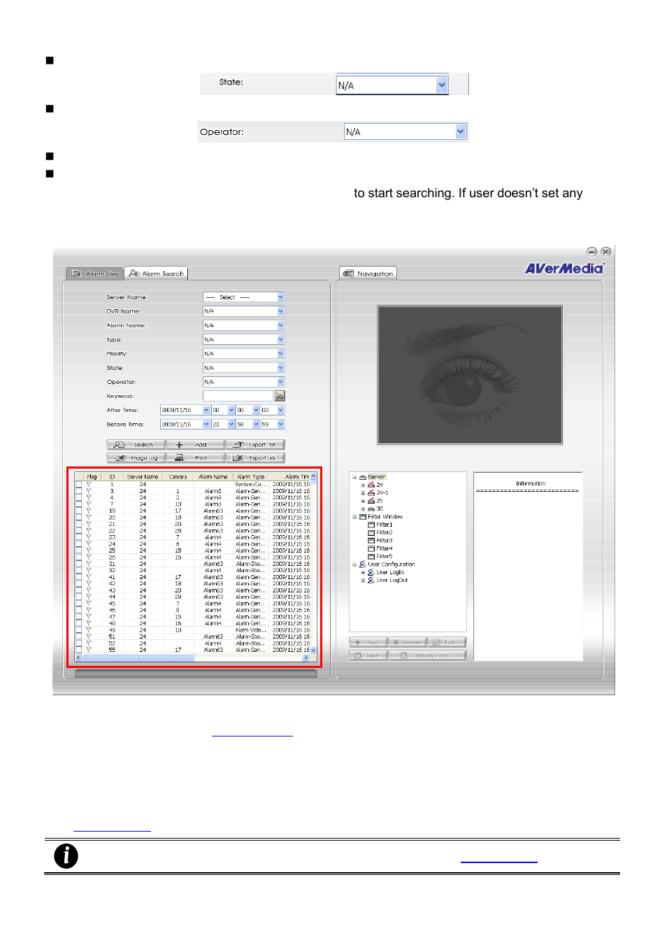 AVer CM3000_Remote_iAlarm User Manual | Page 20 / 35