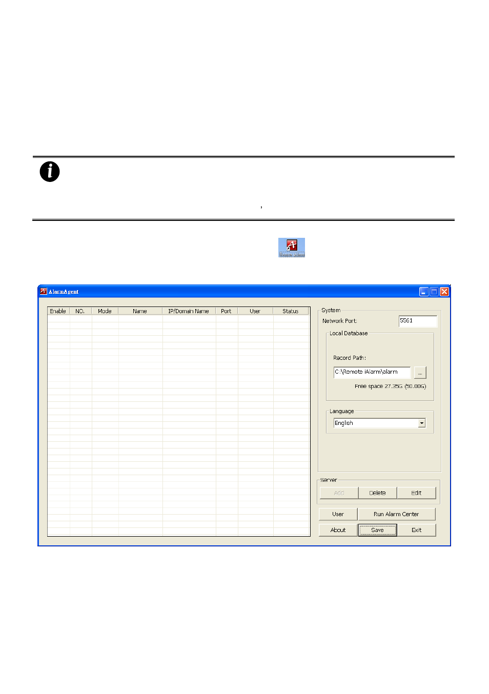 2 using the remote ialarm application, 1 adding a dvr/cms server | AVer CM3000_Remote_iAlarm User Manual | Page 9 / 35