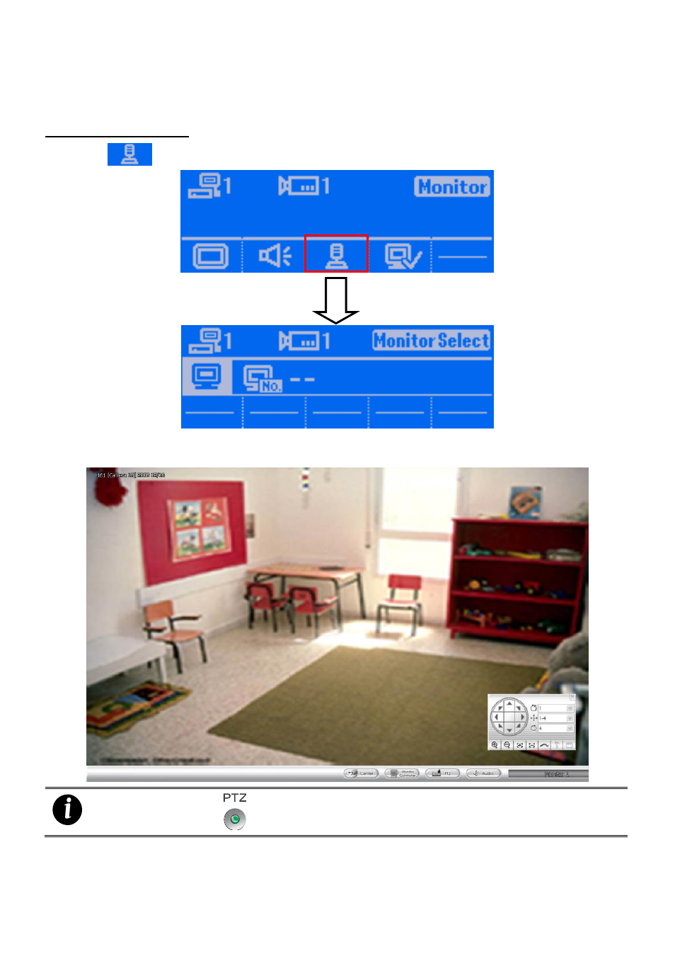 Ptz operation in monitor mode | AVer CMS User Manual | Page 129 / 179