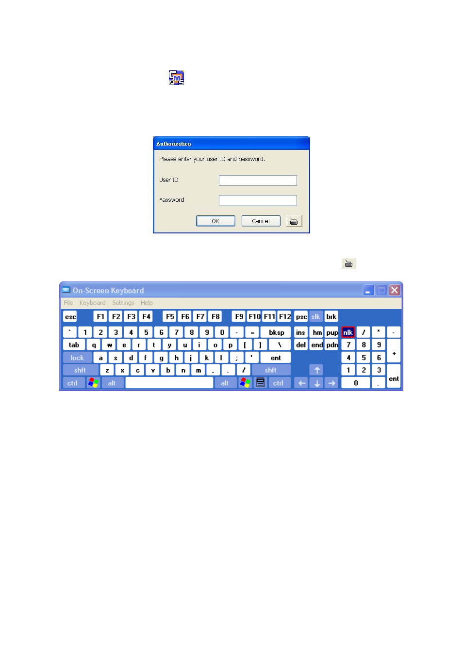 Chapter 3, Using the cms, Running the cms software | 1 using the virtual keyboard | AVer CMS User Manual | Page 16 / 179