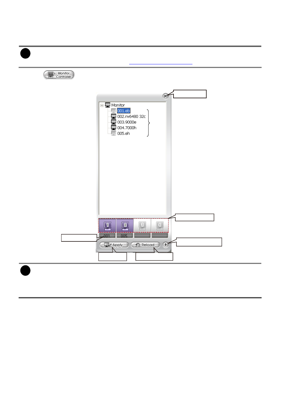 Using monitor controller, Chapter 3.2.1 | AVer iMatrix User Manual | Page 11 / 21