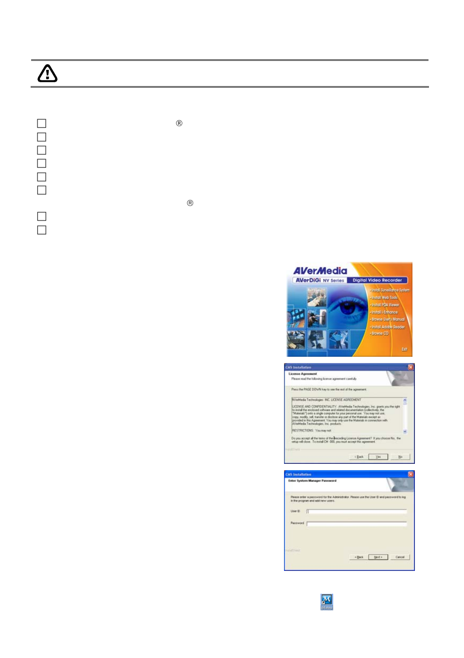 Chapter 2 software installation, Chapter 2, Software installation | Minimum system requirements | AVer iMatrix User Manual | Page 8 / 21