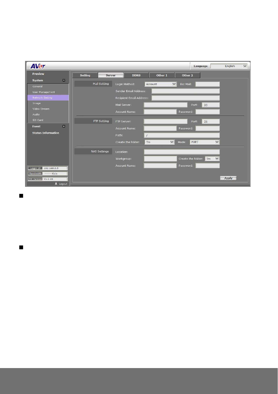 AVer SF2012H user manual User Manual | Page 29 / 63