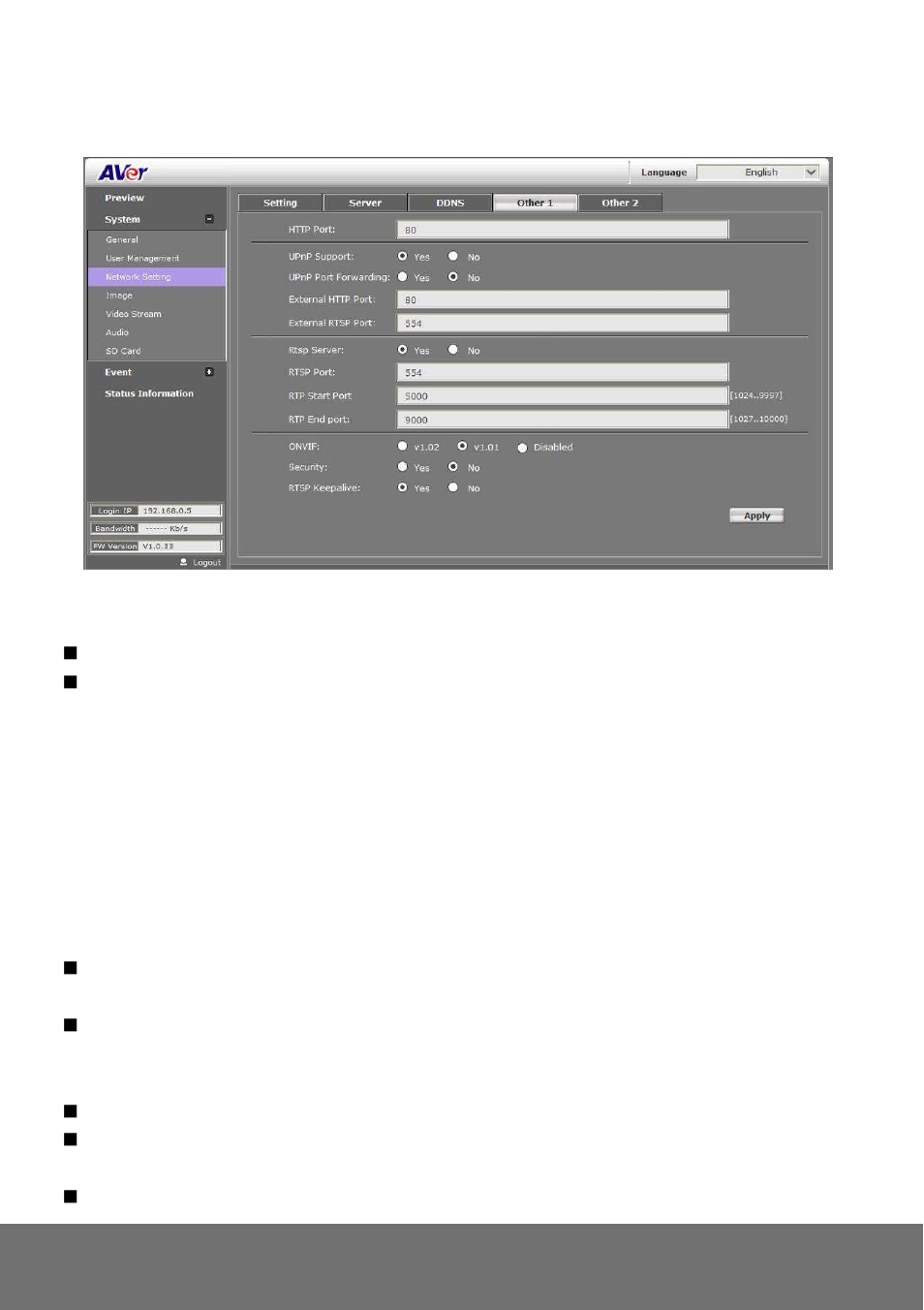 AVer SF2012H user manual User Manual | Page 32 / 63