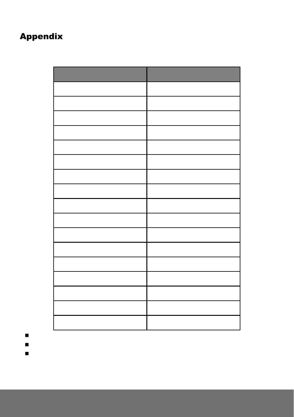 Appendix | AVer SF2012H user manual User Manual | Page 60 / 63