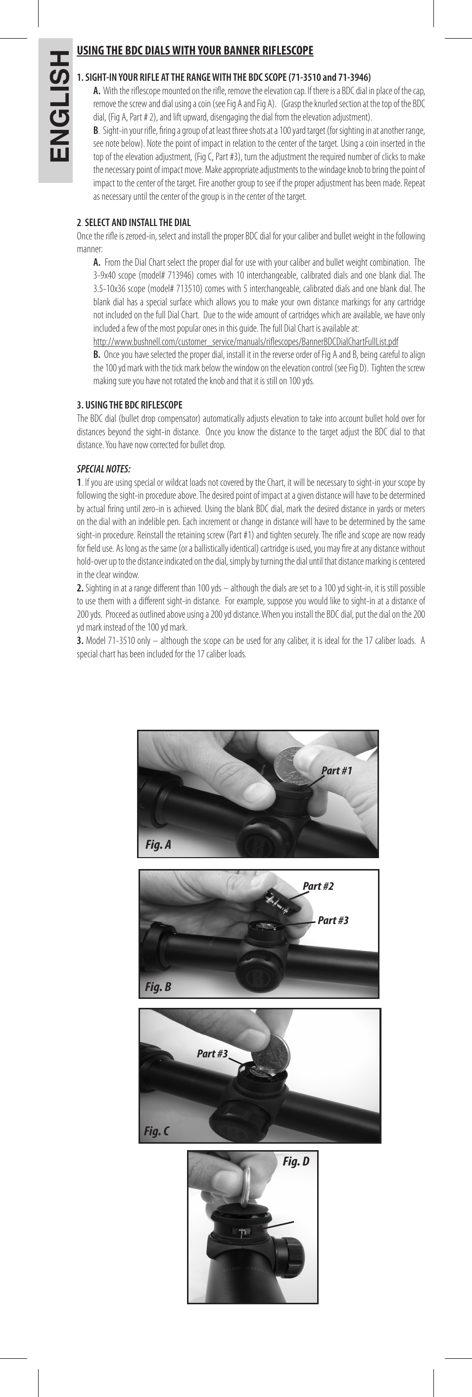 English | Bushnell 71-3510 User Manual | Page 2 / 14