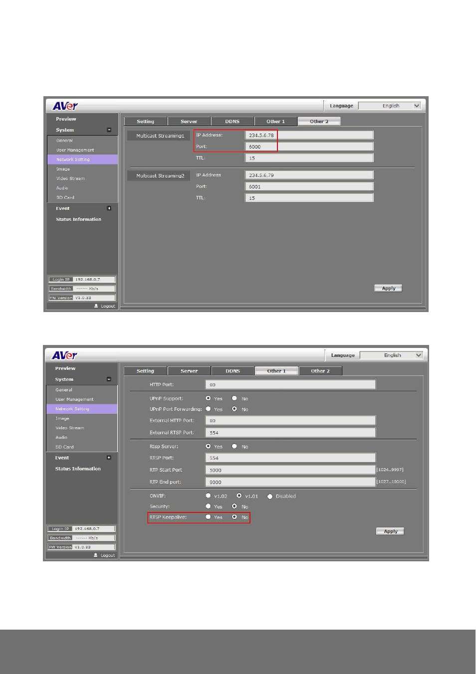 AVer SF2012H-C user manual User Manual | Page 36 / 61