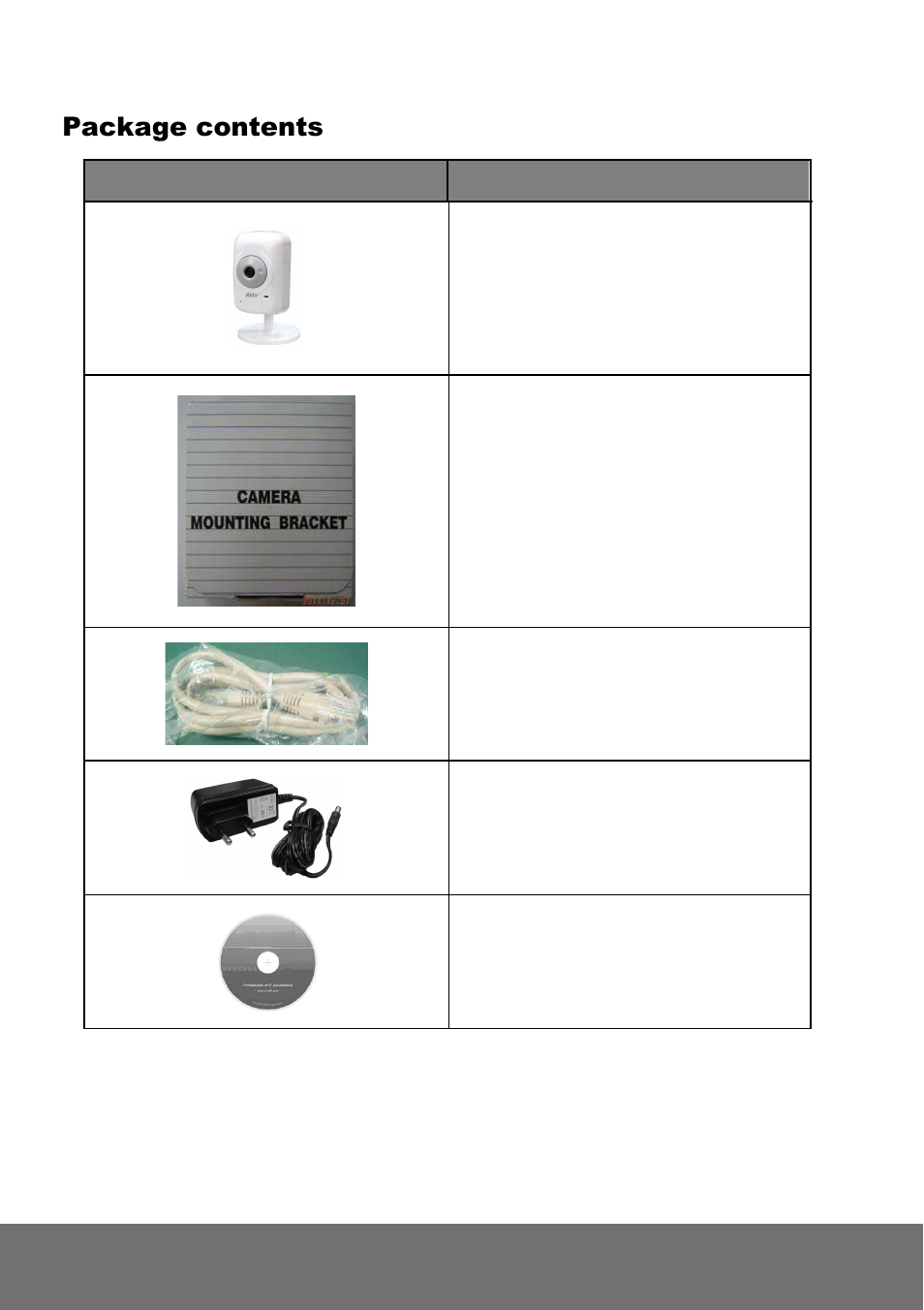 Package contents | AVer SF2012H-C user manual User Manual | Page 8 / 61