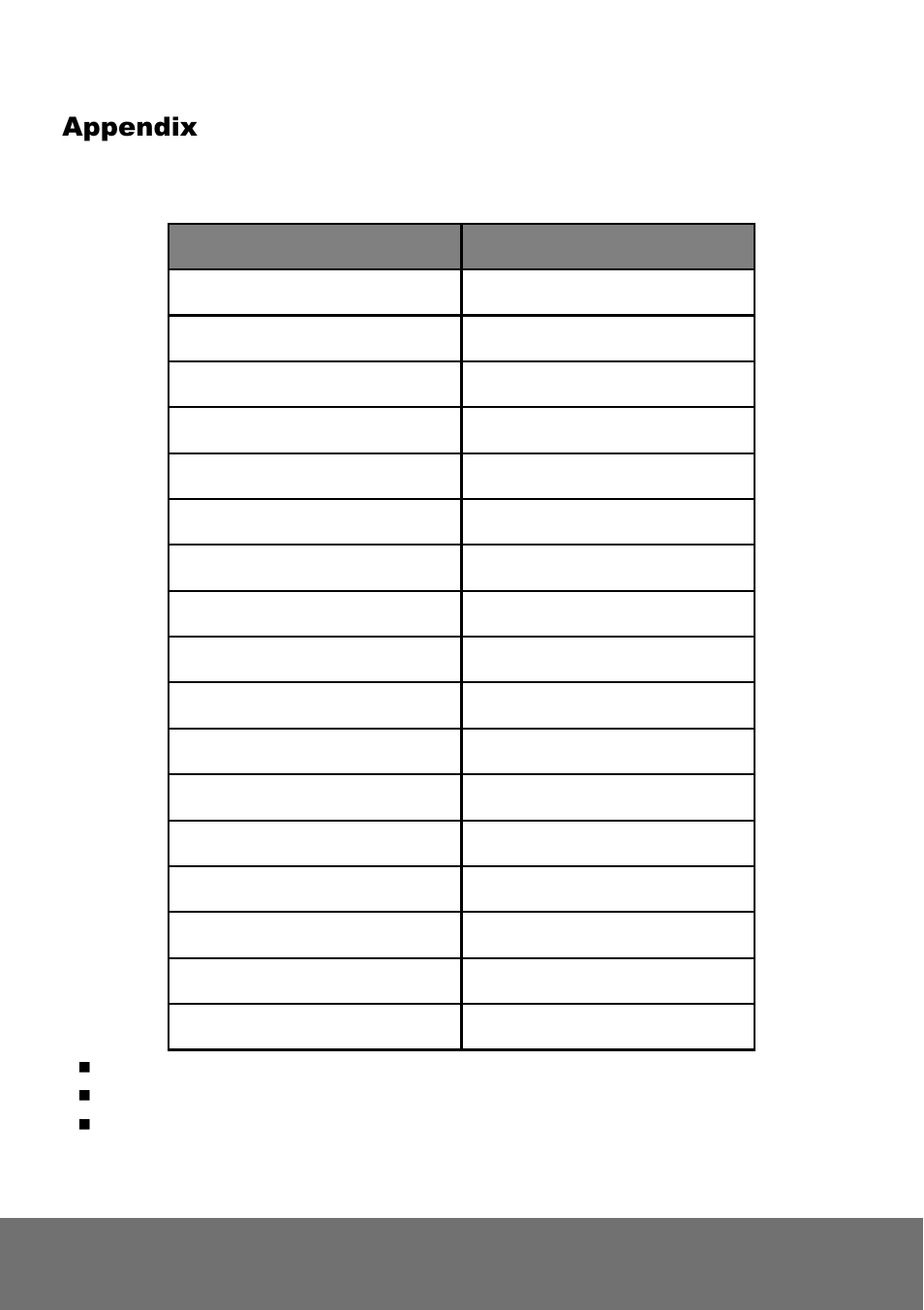 Appendix | AVer SF2012H-D user manual User Manual | Page 62 / 65