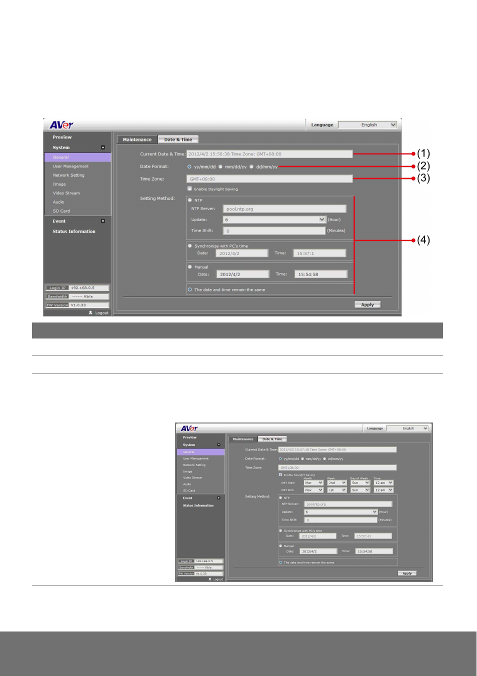 AVer SF2012H-DV user manual User Manual | Page 28 / 65
