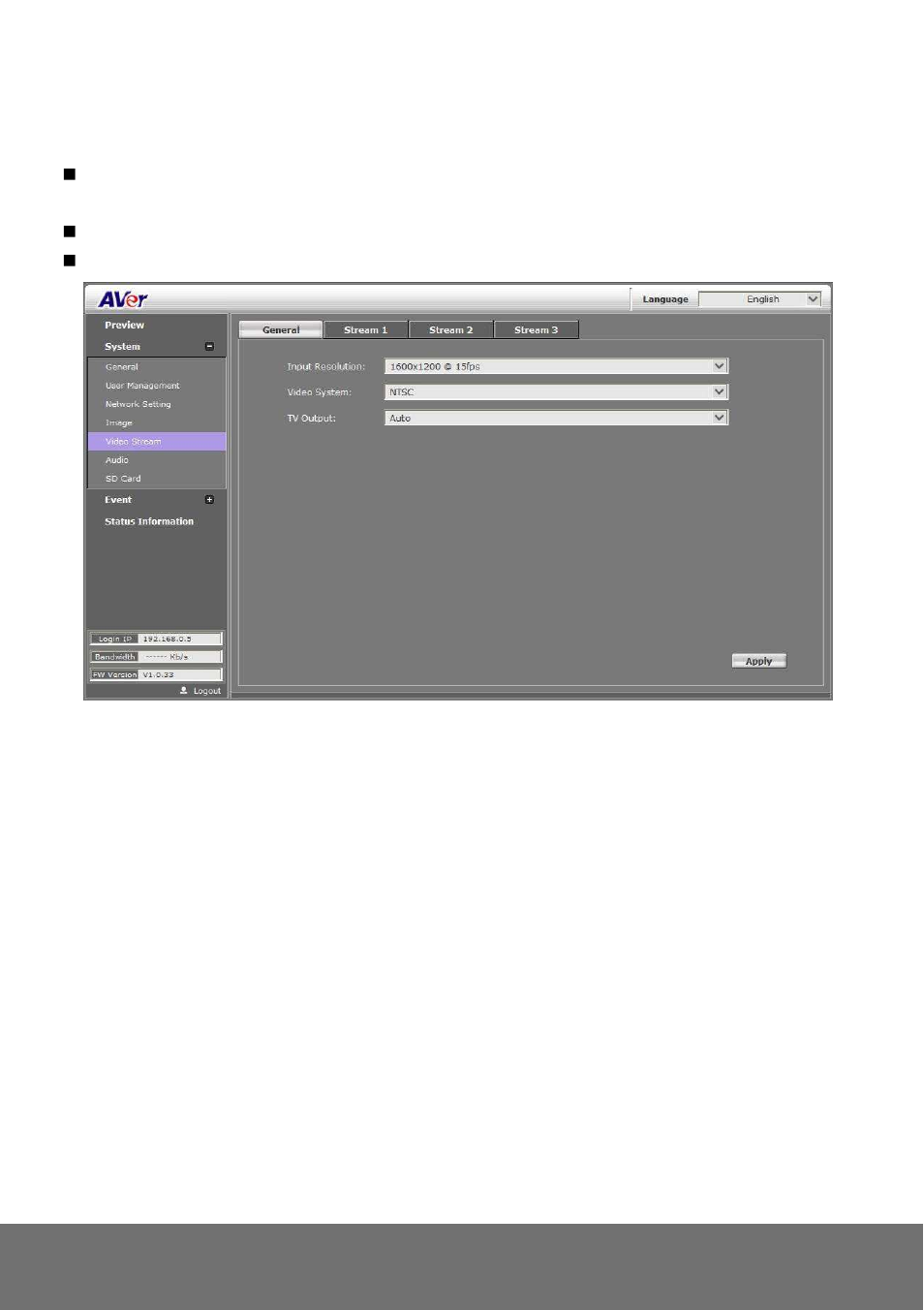 AVer SF2012H-DV user manual User Manual | Page 44 / 65