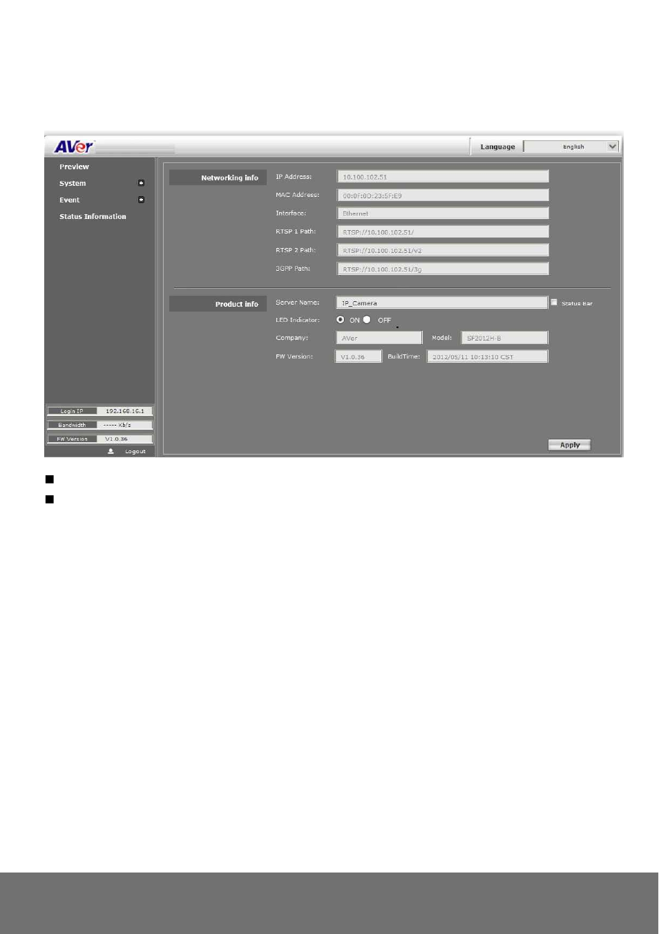AVer SF2012H-DV user manual User Manual | Page 57 / 65