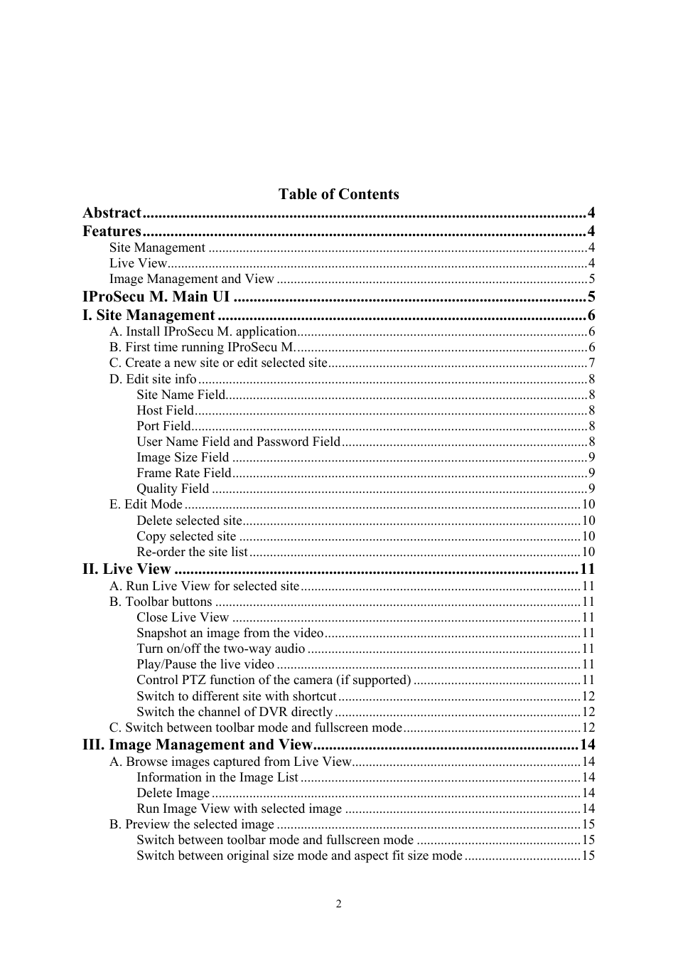 AVer SF2012H_Series IPhone APP user manual User Manual | Page 2 / 16