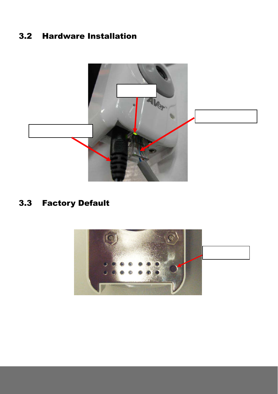 2 hardware installation, 3 factory default | AVer SF2012H series quick guide User Manual | Page 13 / 33