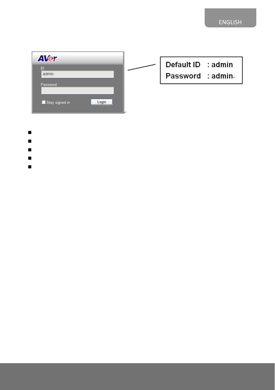AVer FC1320-P&PW user manual User Manual | Page 21 / 80