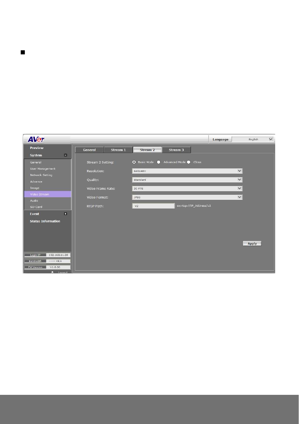 AVer FC1320-P&PW user manual User Manual | Page 62 / 80