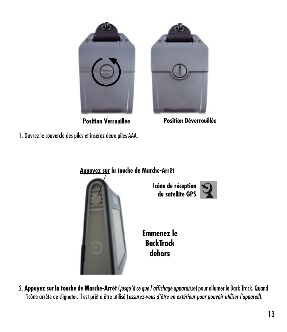 Bushnell BACKTRACK 360210 User Manual | Page 13 / 64