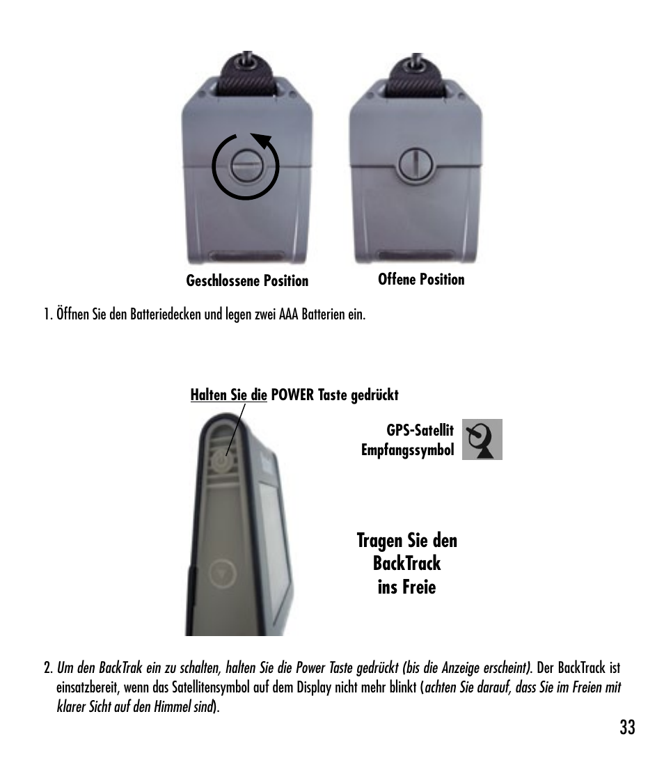Bushnell BACKTRACK 360210 User Manual | Page 33 / 64