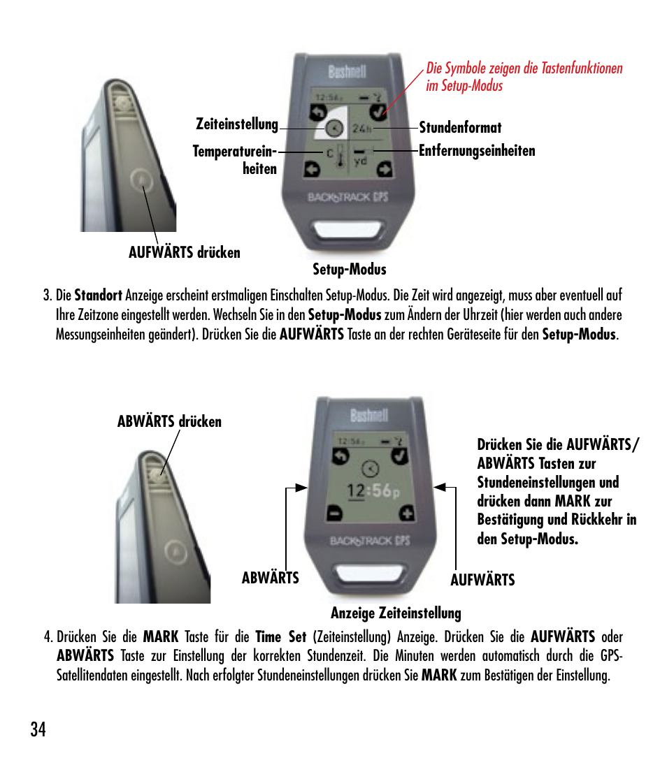 Bushnell BACKTRACK 360210 User Manual | Page 34 / 64