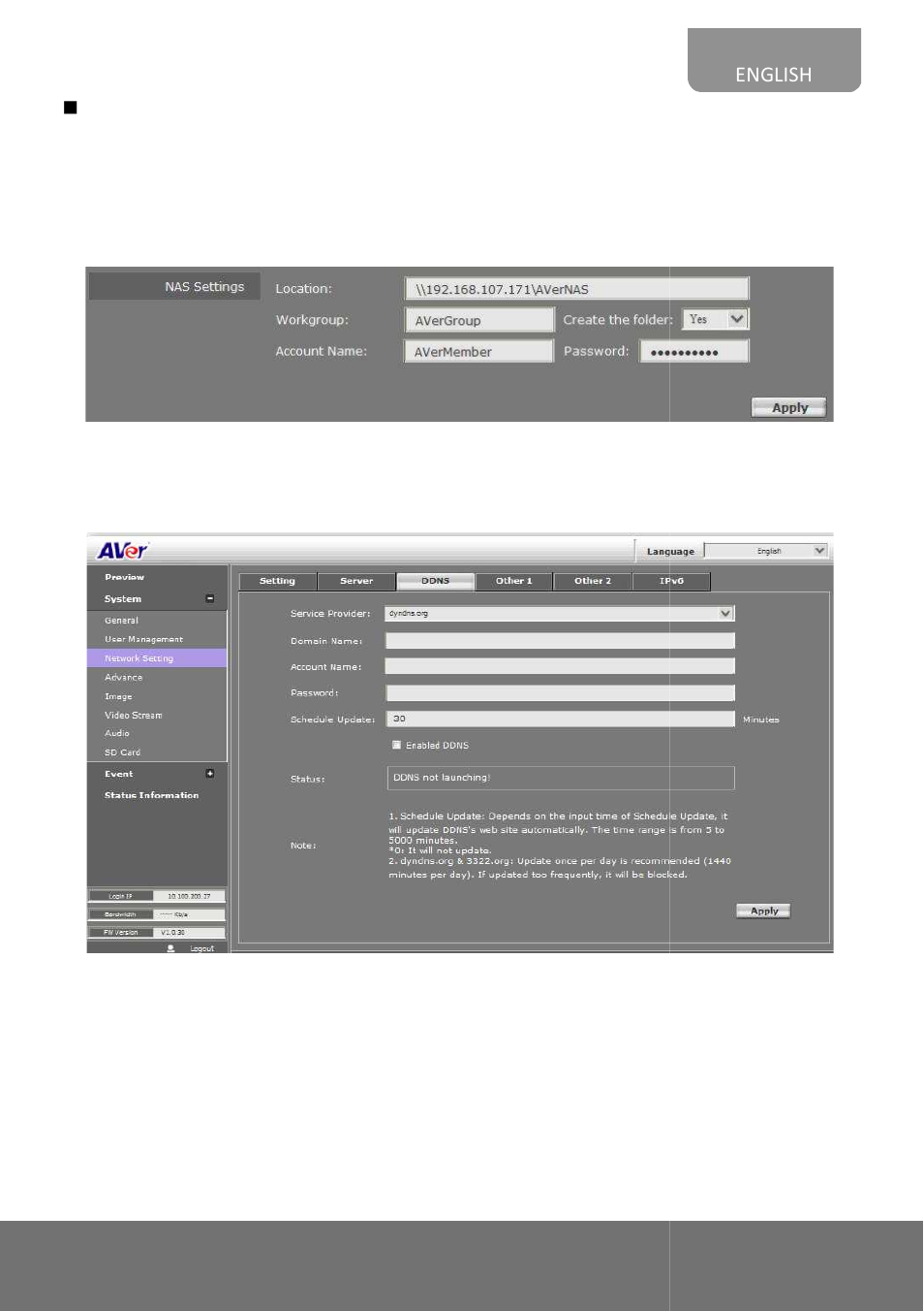 AVer FC2020-P&PW user manual User Manual | Page 37 / 80
